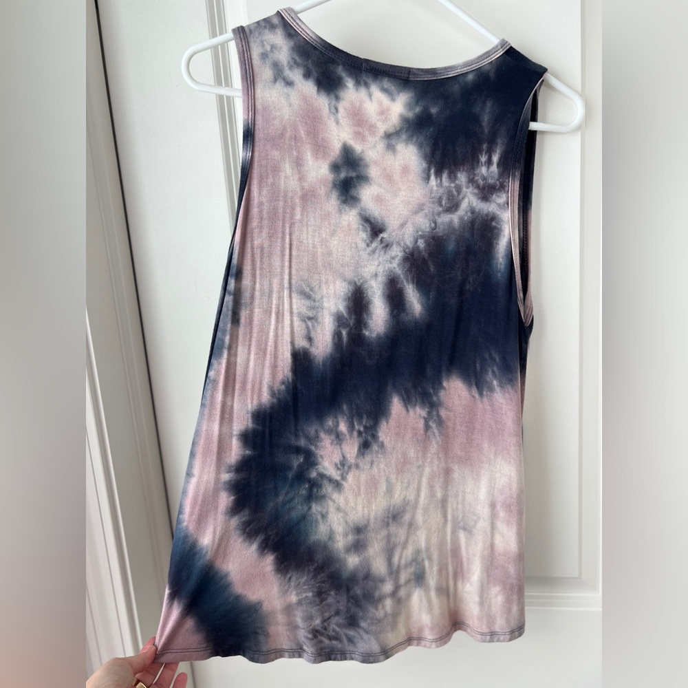 Ginger G Tie-Dye Tank Top - Black and Pink - Picture 2 of 3